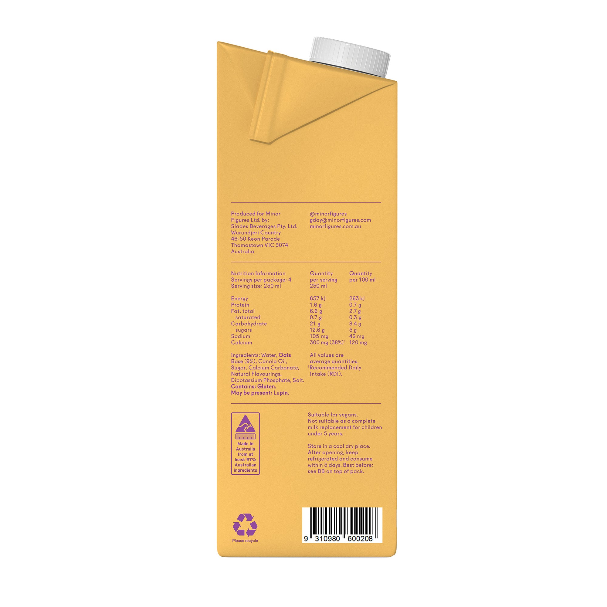 Cheeky Oat Churros (1L) - case of 6